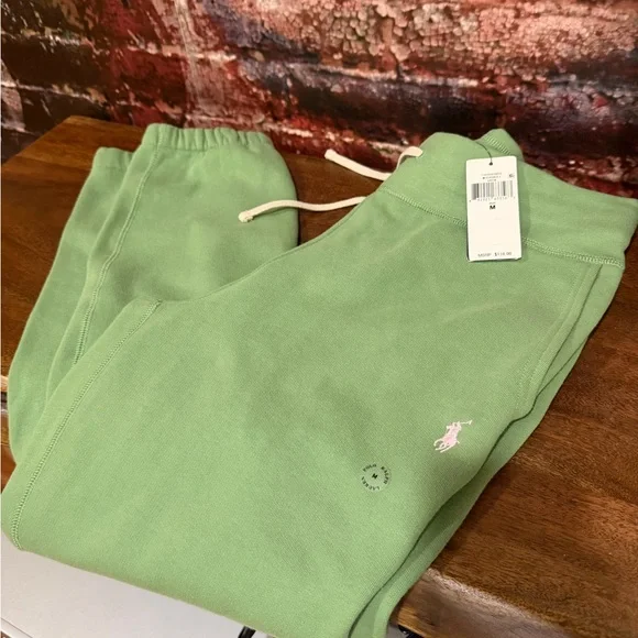 Polo by Ralph Lauren Green Hoodie and Sweatpants Set - Picture 3 of 8